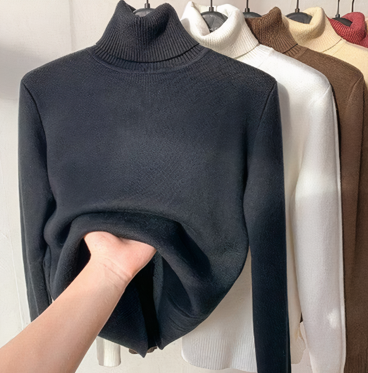 Women's Turtleneck Sweater — View 3
