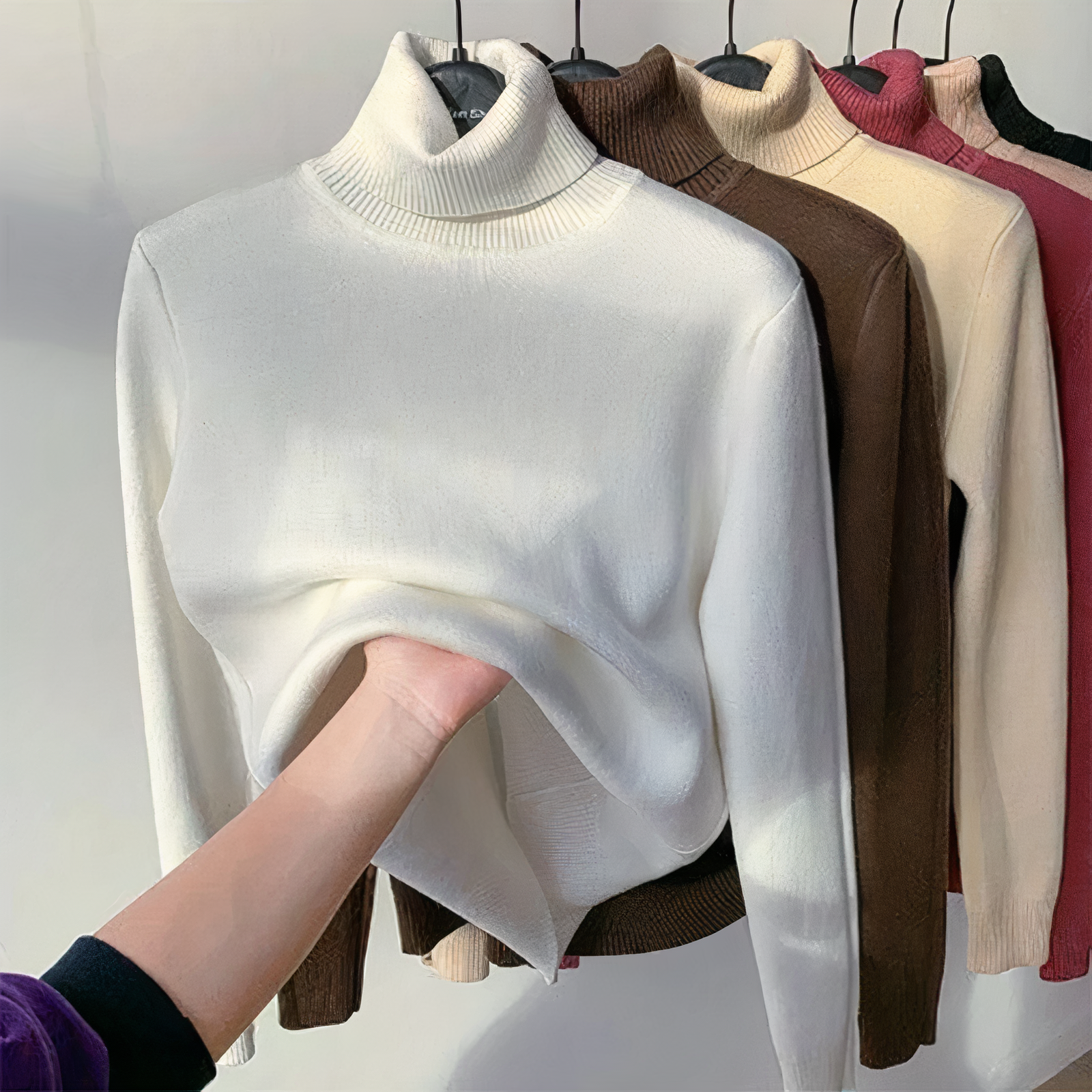 Women's Turtleneck Sweater — View 4
