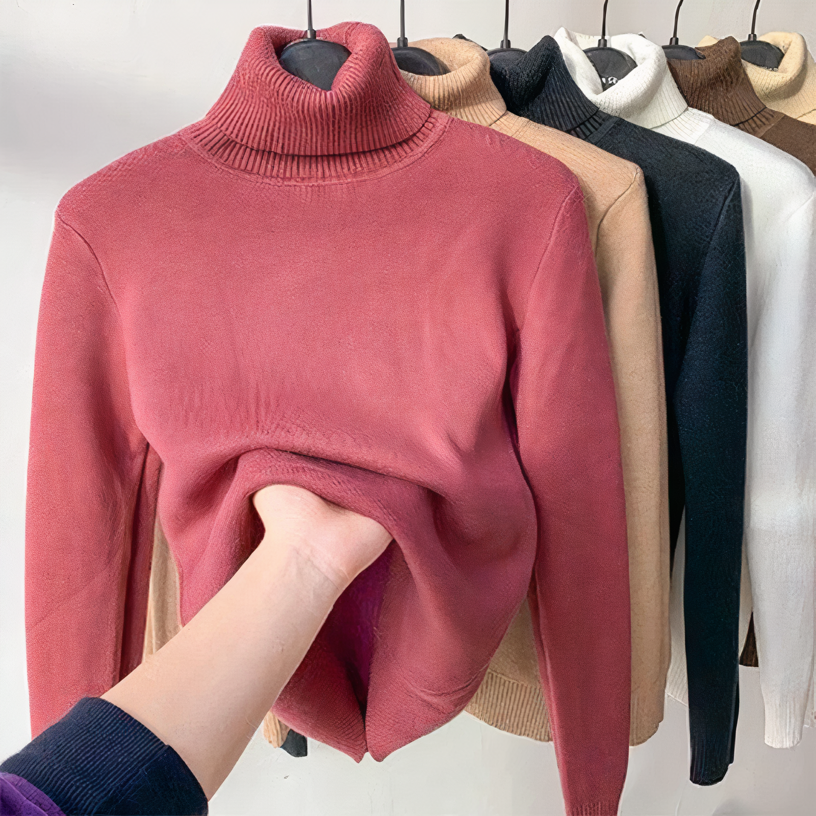 Women's Turtleneck Sweater — View 5