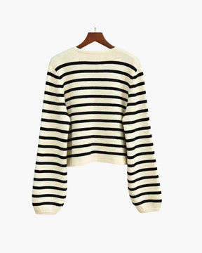 Women's Striped Knit Sweater Vest | Heritage - Juana Fashion