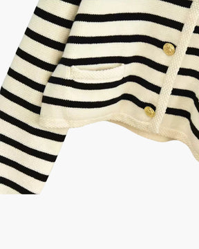 Women's Striped Knit Sweater Vest | Heritage - Juana Fashion