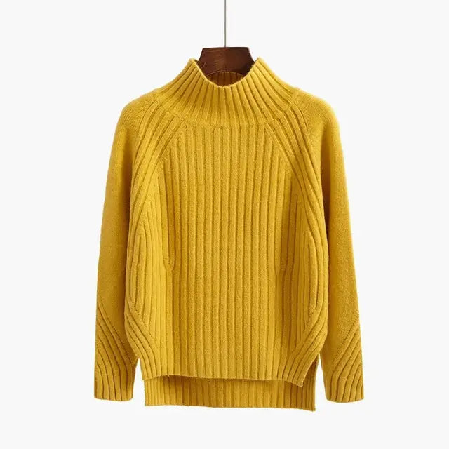Women's Ribbed Turtleneck Sweater — View 3