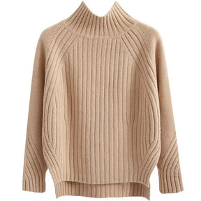 Women's Ribbed Turtleneck Sweater — View 1