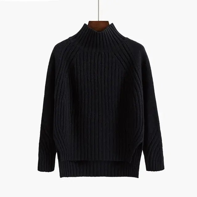 Women's Ribbed Turtleneck Sweater — View 4