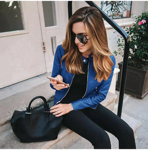 Women's Leather Look Jacket — View 5
