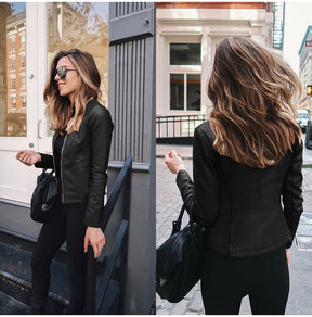 Women's Leather Look Jacket — View 2