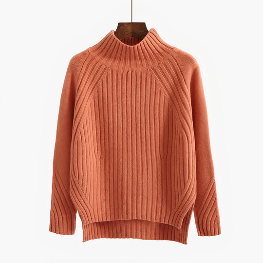 Women's Ribbed Turtleneck Sweater — View 1