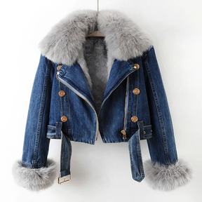 Women's Lined Denim Jacket — View 5