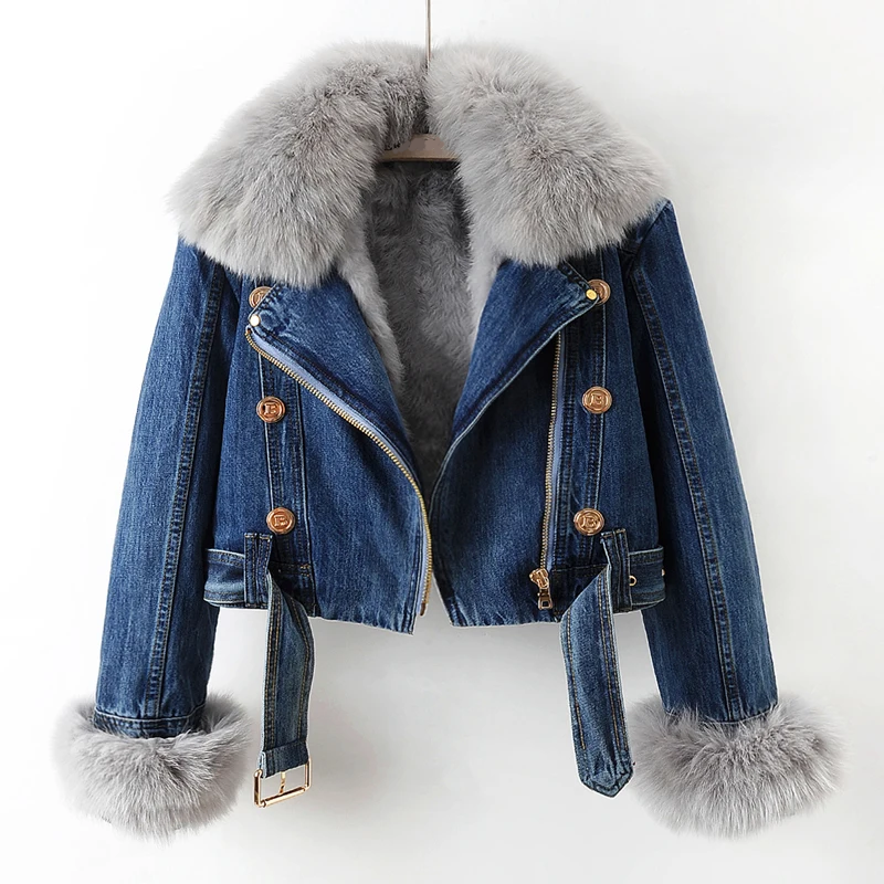 Women's Lined Denim Jacket — View 5
