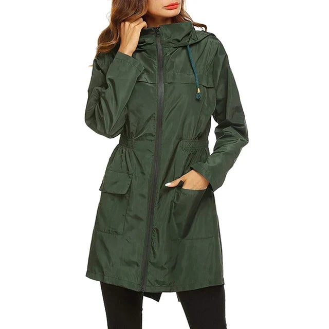 Women's Hooded Rain Jacket — View 8