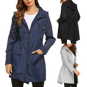 Women's Hooded Rain Jacket — View 1