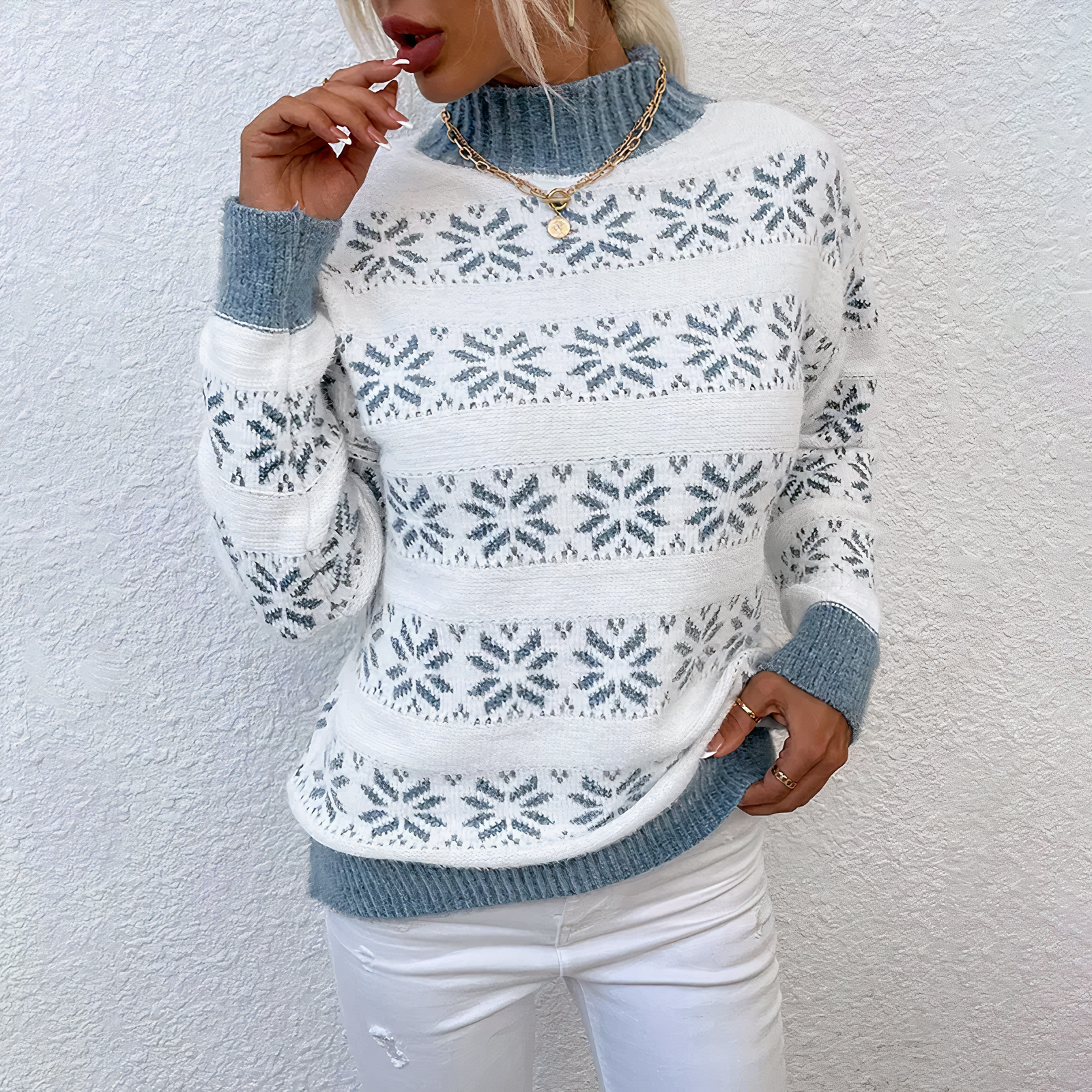 Women's Turtleneck Sweater — View 4