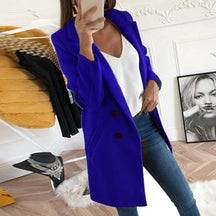 Women's Double Breasted Coat — View 4