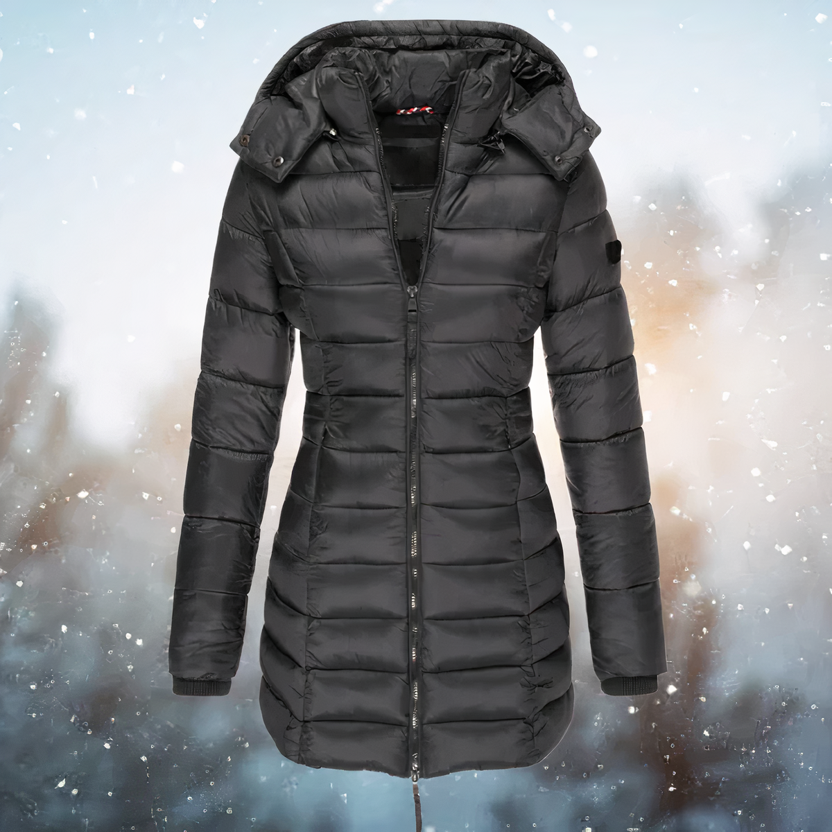 Women's Fitted Hooded Coat — View 4
