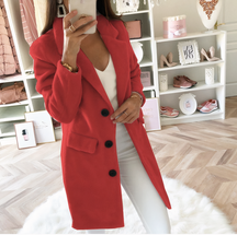 Women's Double Breasted Coat — View 3