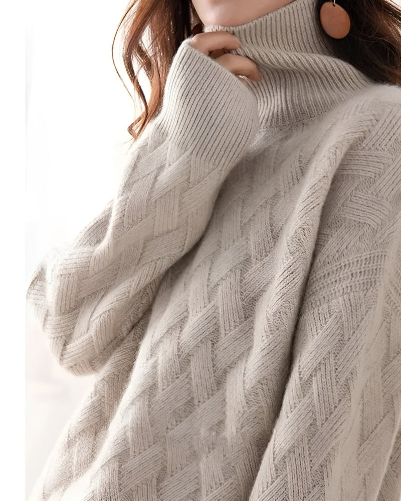 Women's Cashmere Turtleneck Sweater — View 5