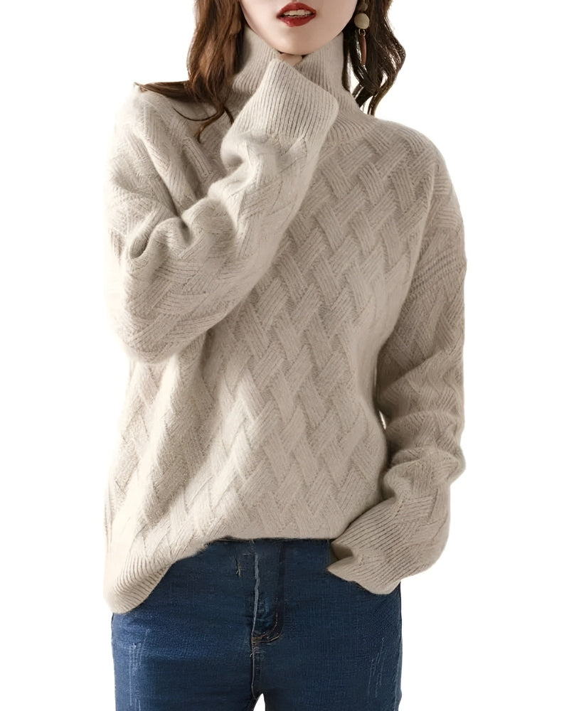 Women's Cashmere Turtleneck Sweater — View 1