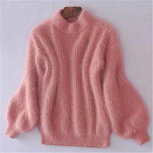Women's Ribbed Turtleneck Sweater — View 3