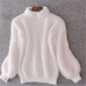 Women's Ribbed Turtleneck Sweater — View 2