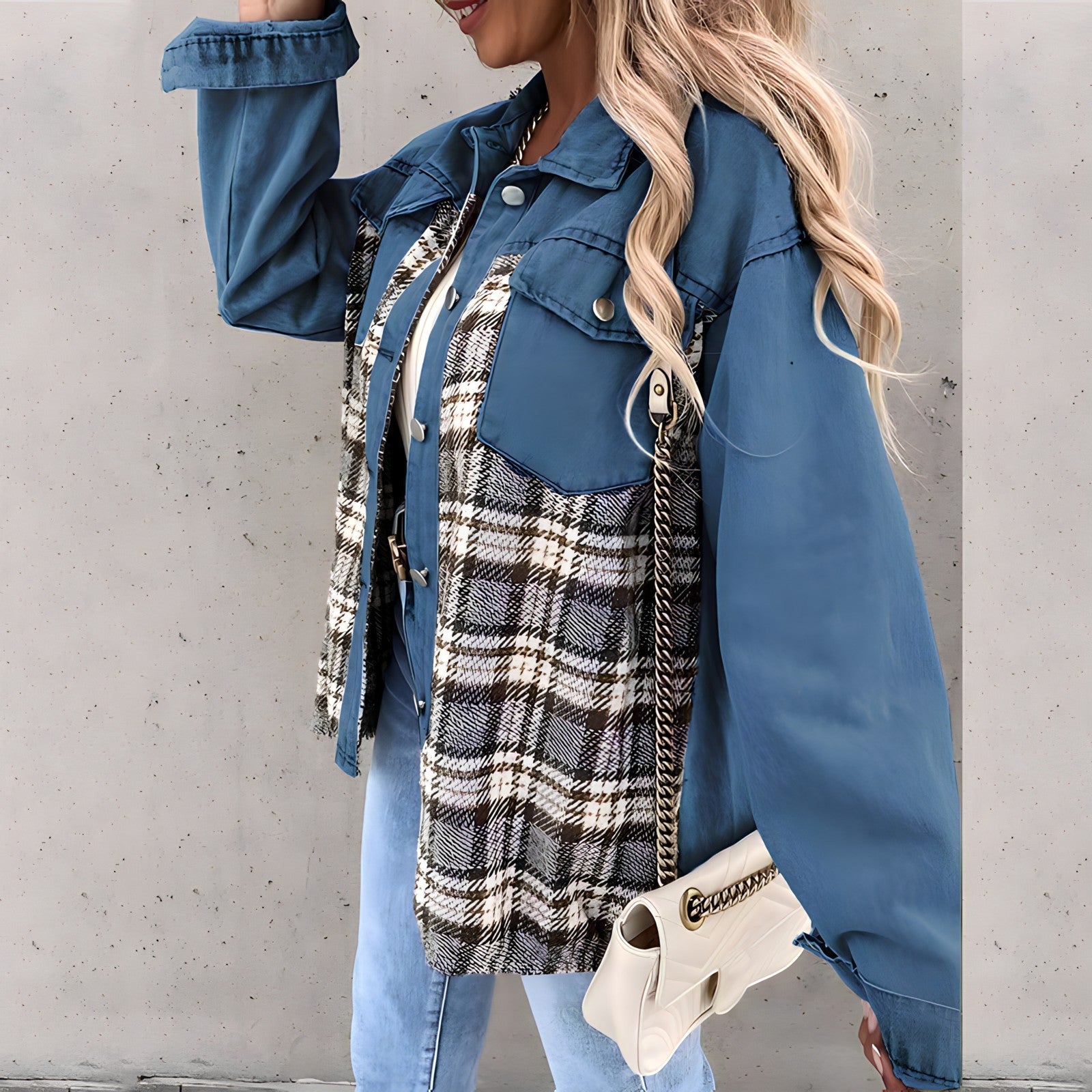Women's Plaid Jacket — View 3