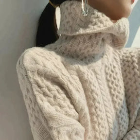 Women's Cashmere Turtleneck Sweater — View 11