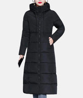 Women's Hooded Longline Coat — View 1