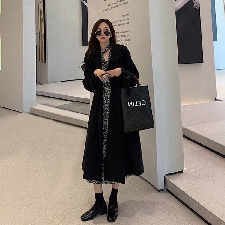 Women's Double Breasted Trench Coat — View 1