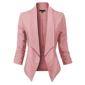 Women's Open-Front Blazer | Susanne in Red - Juana Fashion