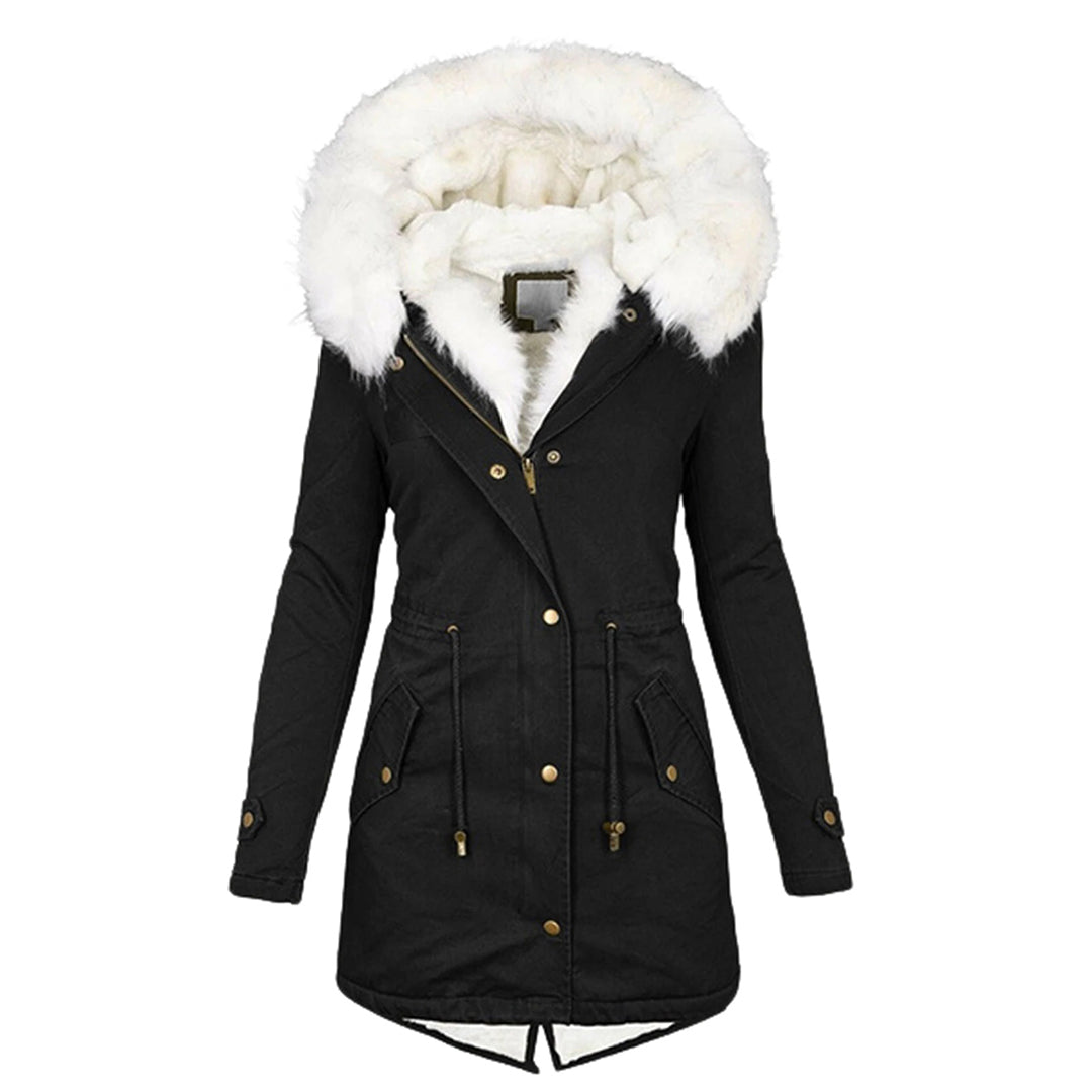 Women's Button Detail Hooded Jacket — View 2