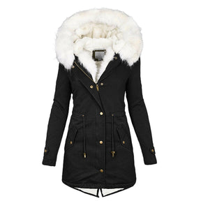 Women's Button Detail Hooded Jacket — View 2