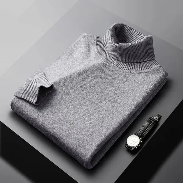Women's Cashmere Turtleneck Sweater — View 6