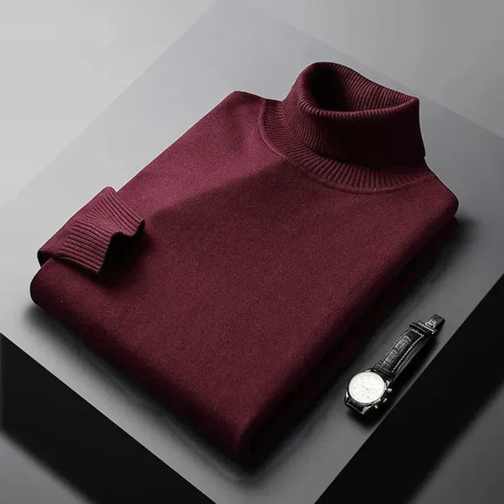 Women's Cashmere Turtleneck Sweater — View 7