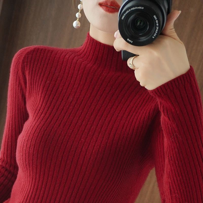 Women's Ribbed Turtleneck Sweater — View 2