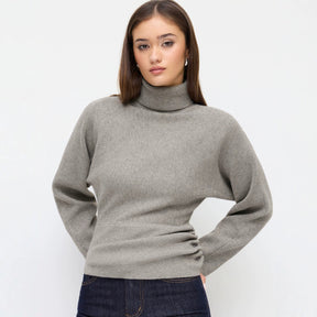 Women's Ribbed Turtleneck Sweater — View 1