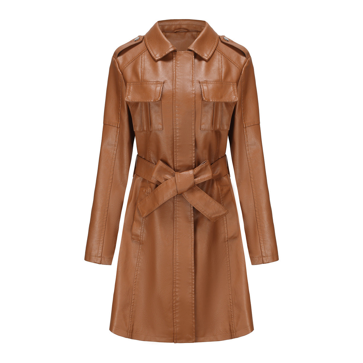 Women's Belted Coat — View 4