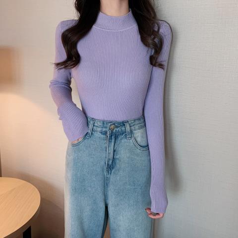 Women's Ribbed Turtleneck Sweater — View 7
