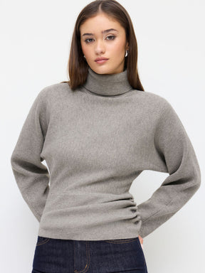 Women's Ribbed Turtleneck Sweater — View 11