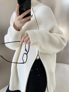 Women's Side Slit Turtleneck Sweater — View 4