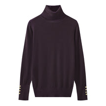Women's Button Detail Turtleneck Sweater — View 8