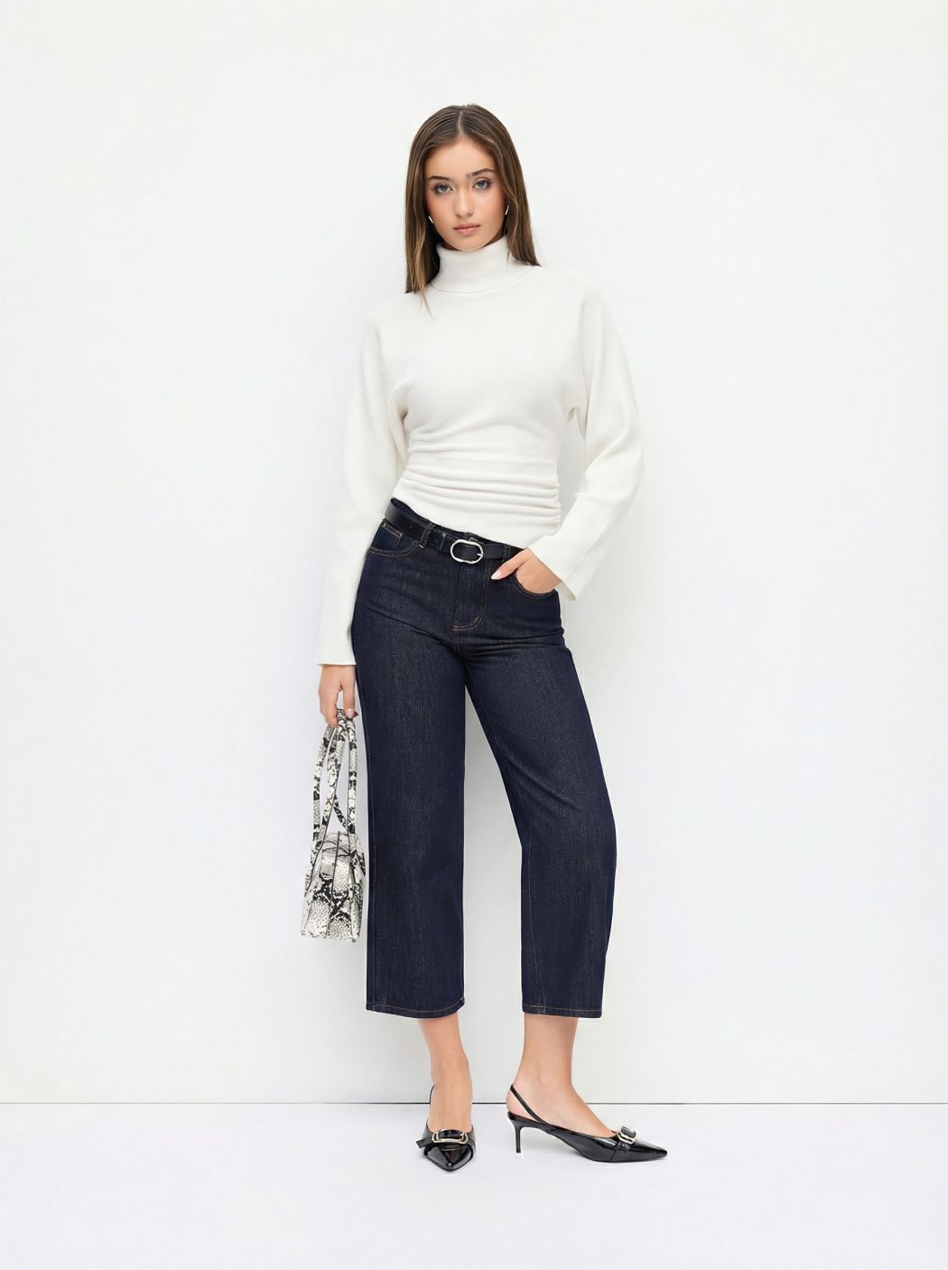 Women's Ribbed Turtleneck Sweater — View 6