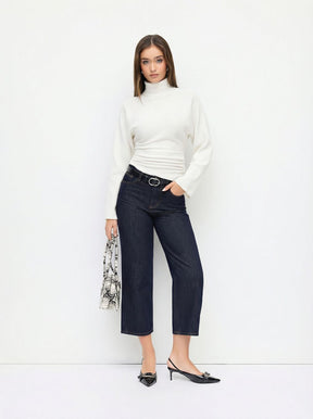 Women's Ribbed Turtleneck Sweater — View 6
