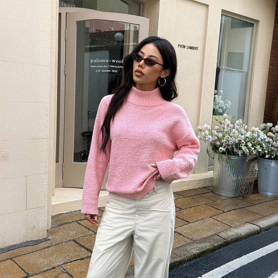 Women's Textured Turtleneck Sweater — View 2