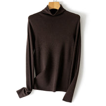 Women's Ribbed Fine Knit Turtleneck Sweater — View 19