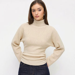 Women's Ribbed Turtleneck Sweater — View 4