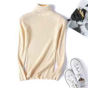 Women's Ribbed Turtleneck Sweater — View 2