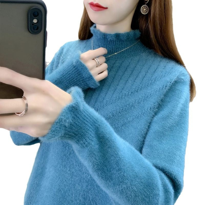 Women's Textured Turtleneck Sweater — View 5
