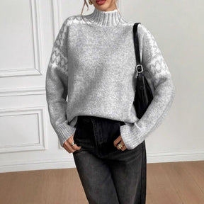 Women's Textured Turtleneck Sweater — View 3