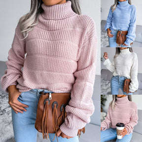 Women's Textured Turtleneck Sweater — View 1