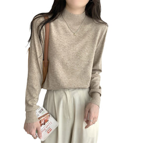 Women's Drop Shoulder Turtleneck Sweater — View 5