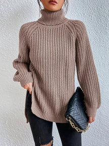 Women's Ribbed Turtleneck Sweater — View 10
